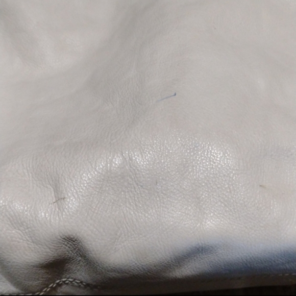 Michael kors white beige Tan leather stud hardware shoulder bag - Picture 7 of 9